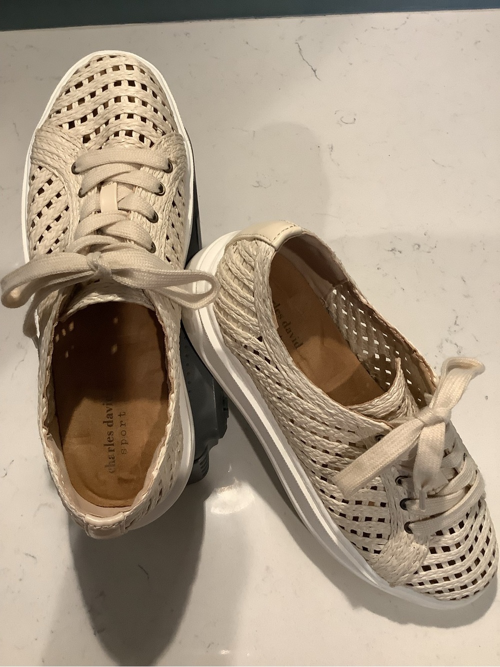 Charles David Sport Woven Lace-Up Sneakers